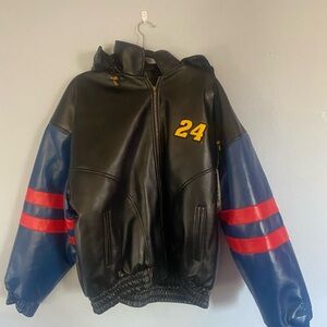 Jeff Gordon Fleather Hoodie Embroidered Jacket Chase Authentics New With Tags